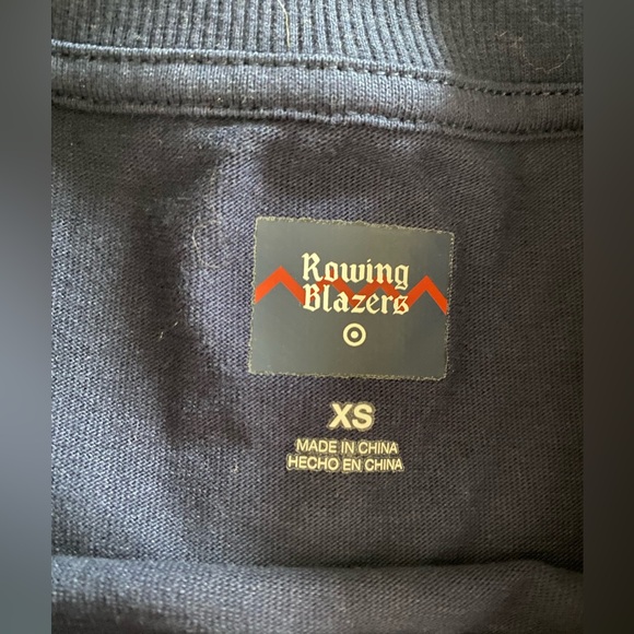 Rowing Blazers x Target Adult Extra Small Dark Blue Slogan T-Shirt - NWOT - Picture 6 of 7
